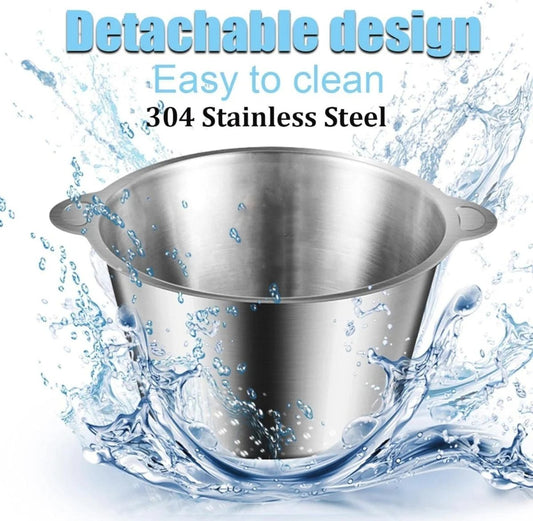 5L Heavy Duty Meat, Vegetable Electric Chopper | Stainless Steel 3 Speed Levels - Zesstora
