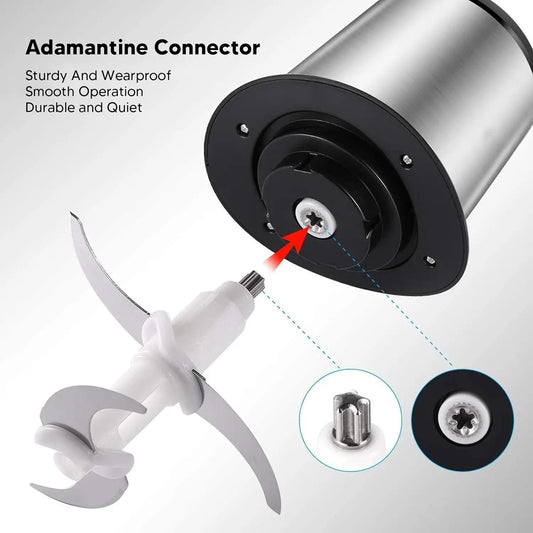 3L Meat And Vegetable Electric Chopper | Stainless Steel 3 Speed Levels