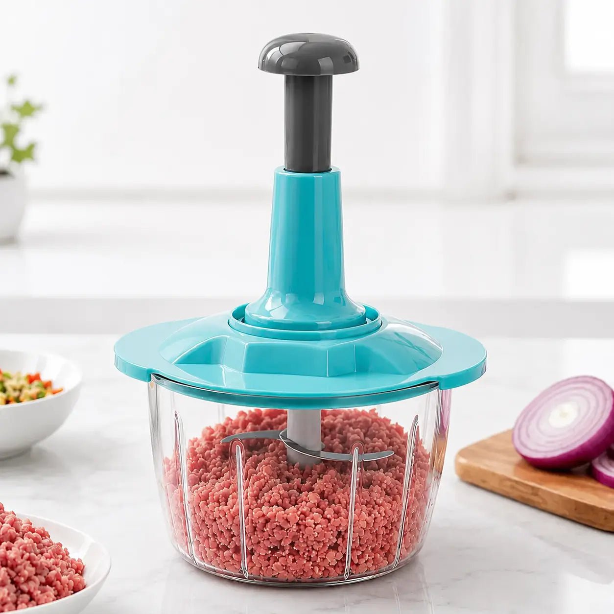 Multi-Functional Hand Press Manual Plastic Chopper - Zesstora