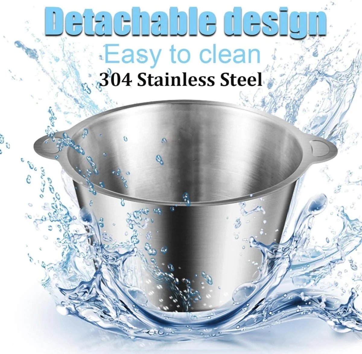 5L Heavy Duty Meat, Vegetable Electric Chopper | Stainless Steel 3 Speed Levels - Zesstora