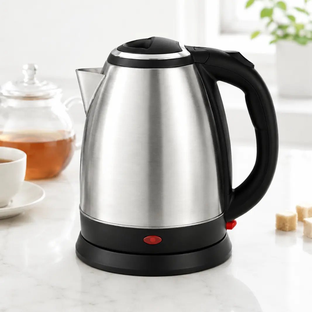 Imported Electric Kettle 2L Litre Stainless Steel 1500W - Zesstora