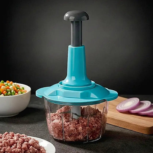 Multi - Functional Hand Press Manual Plastic Chopper 1.5L - Zesstora